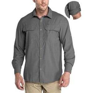 33,000ft Men's Long Sleeve Sun Protection Shirt UPF 50+ UV Quick Dry Cooling